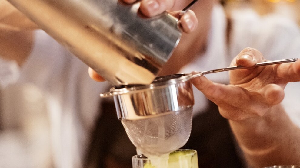 Shaker et ambiance cocktails chez Pépère