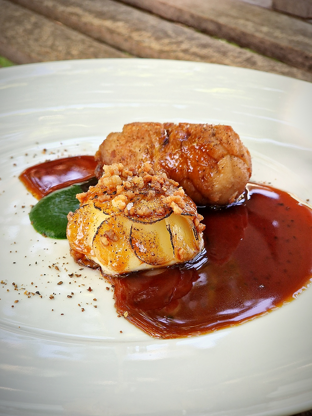 Les ris de veau cuisinés par Alexandre Léard à Gémenos chez Mathias Dandine au Relais d ela Magdeleine