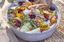 Salade estivale couleur cerises