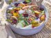Salade estivale couleur cerises