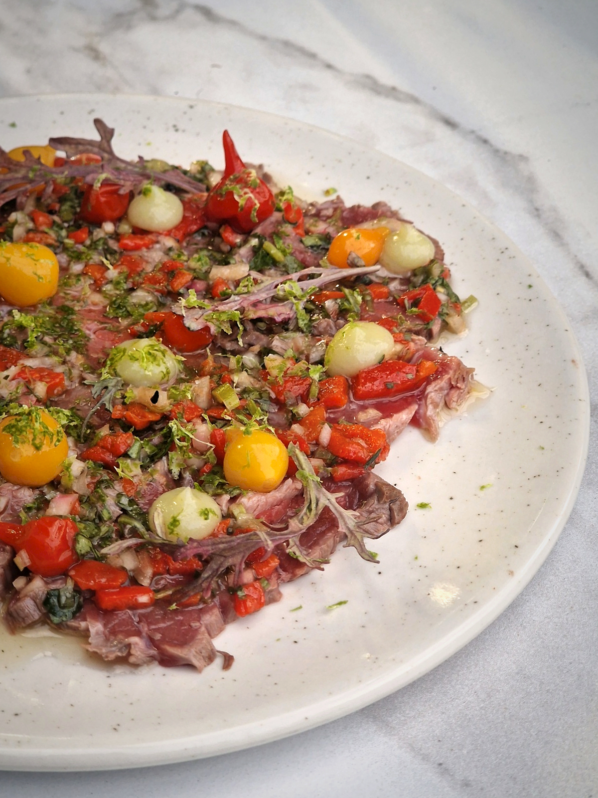 Tagliata de taureau de Camargue