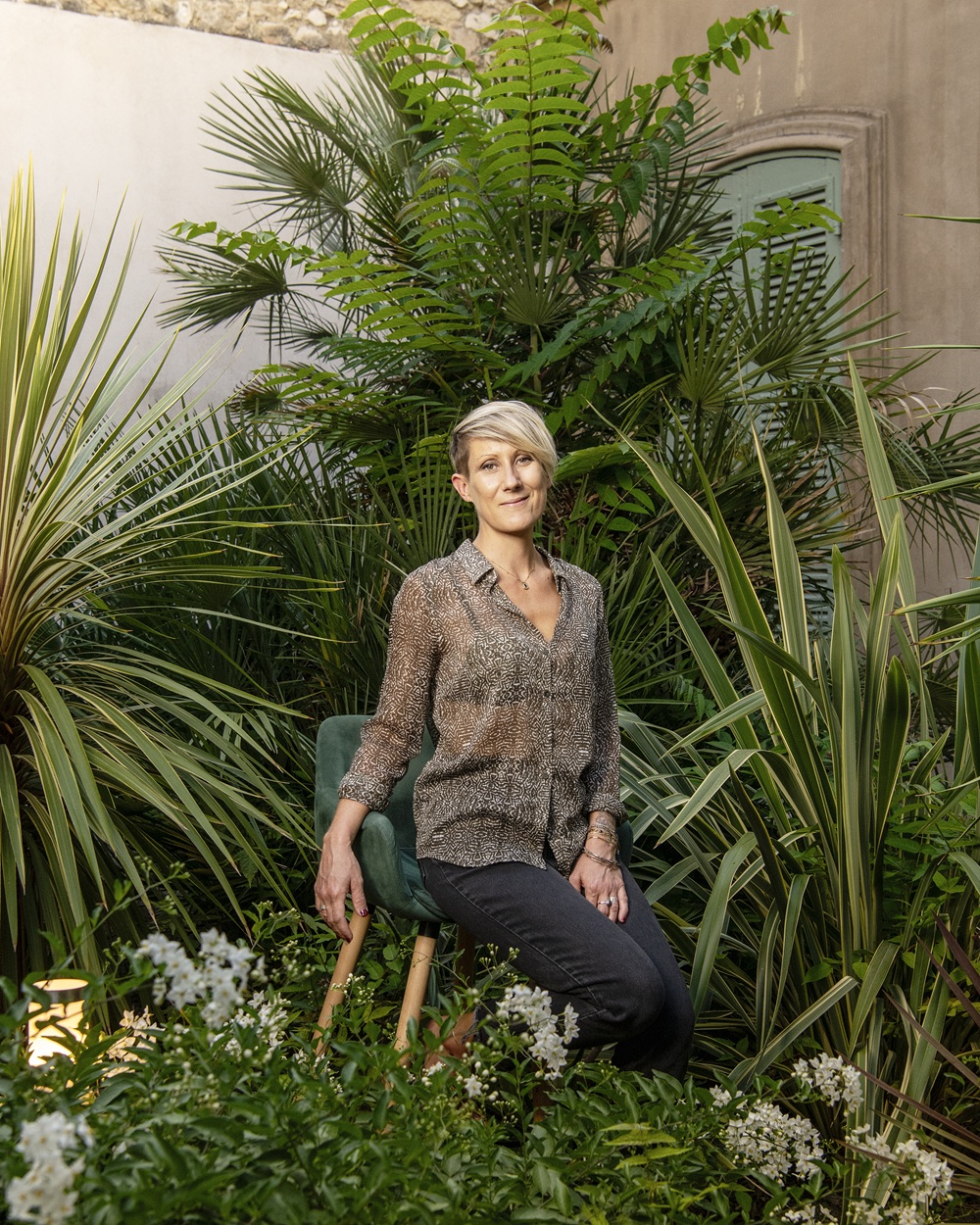 Jardin Montgrand, Fanny à l'accueil
