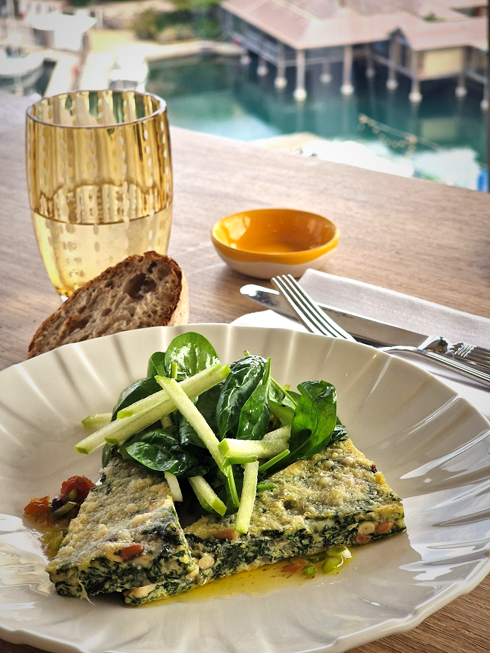 La trouchia niçoise de Sylvain Touati servie aux Trois-Forts (Sofitel Marseille Vieux-Port)