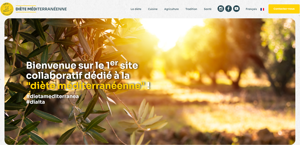 Un site web dédié à la diète méditerranéenne nous permet de tout savoir sur ce mode de vie sain et qui préserve la santé