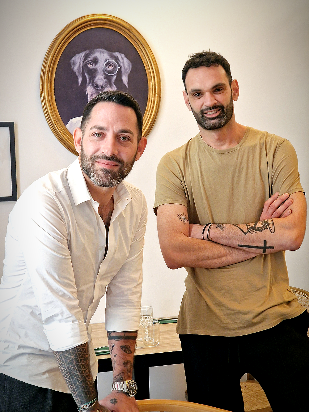 Guillaume Perez et Matthieu Vignal fondateurs du Calm restaurant de cuisine vivante rue Grignan à Marseille