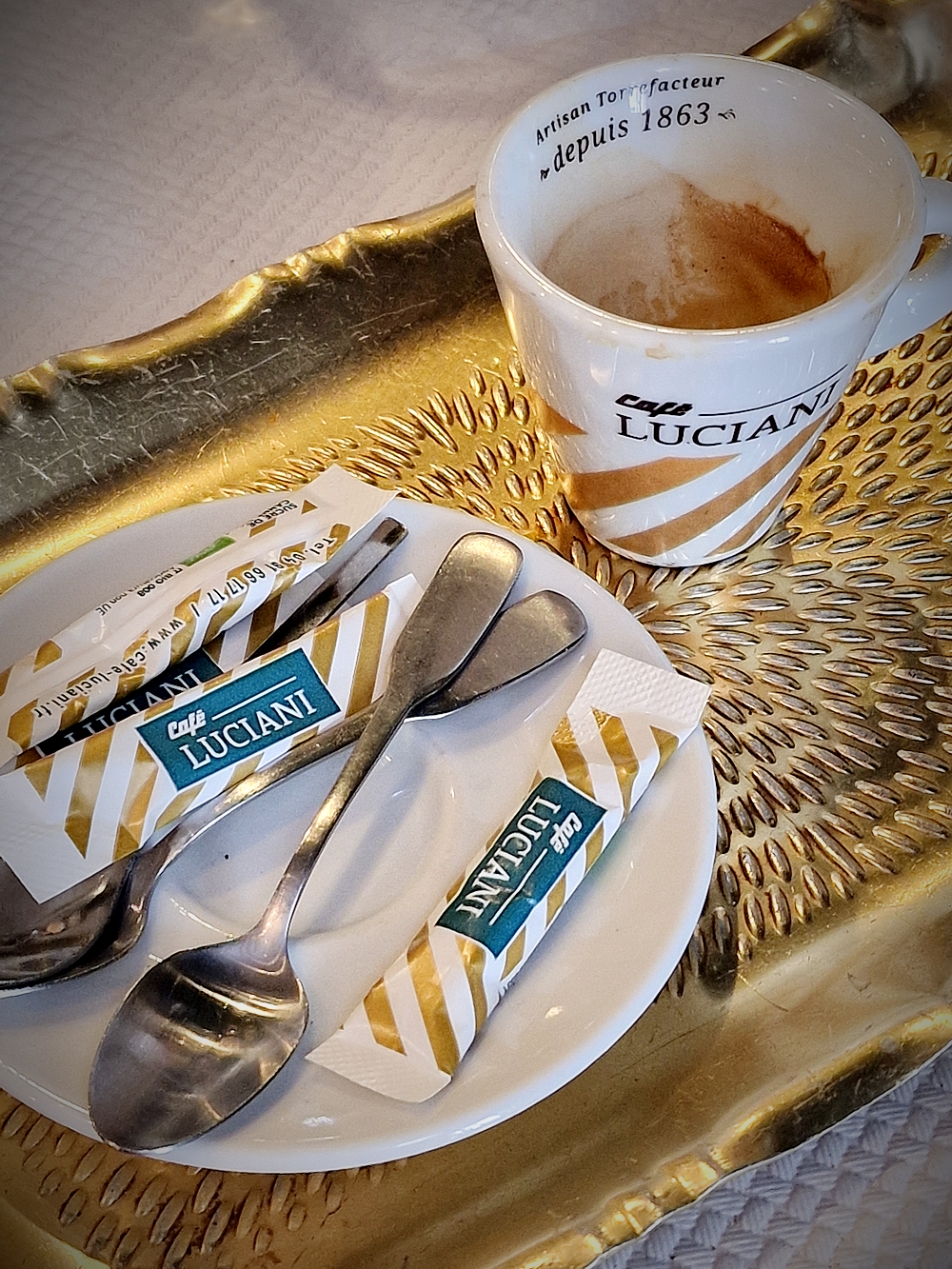 le café servi à la Pizzeria la Bonne Mère