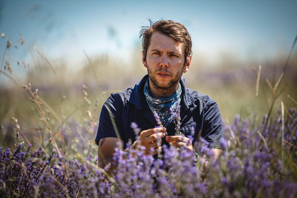 À Valensole, Paolo Chabot de la ferme des Terres de Bonaventure