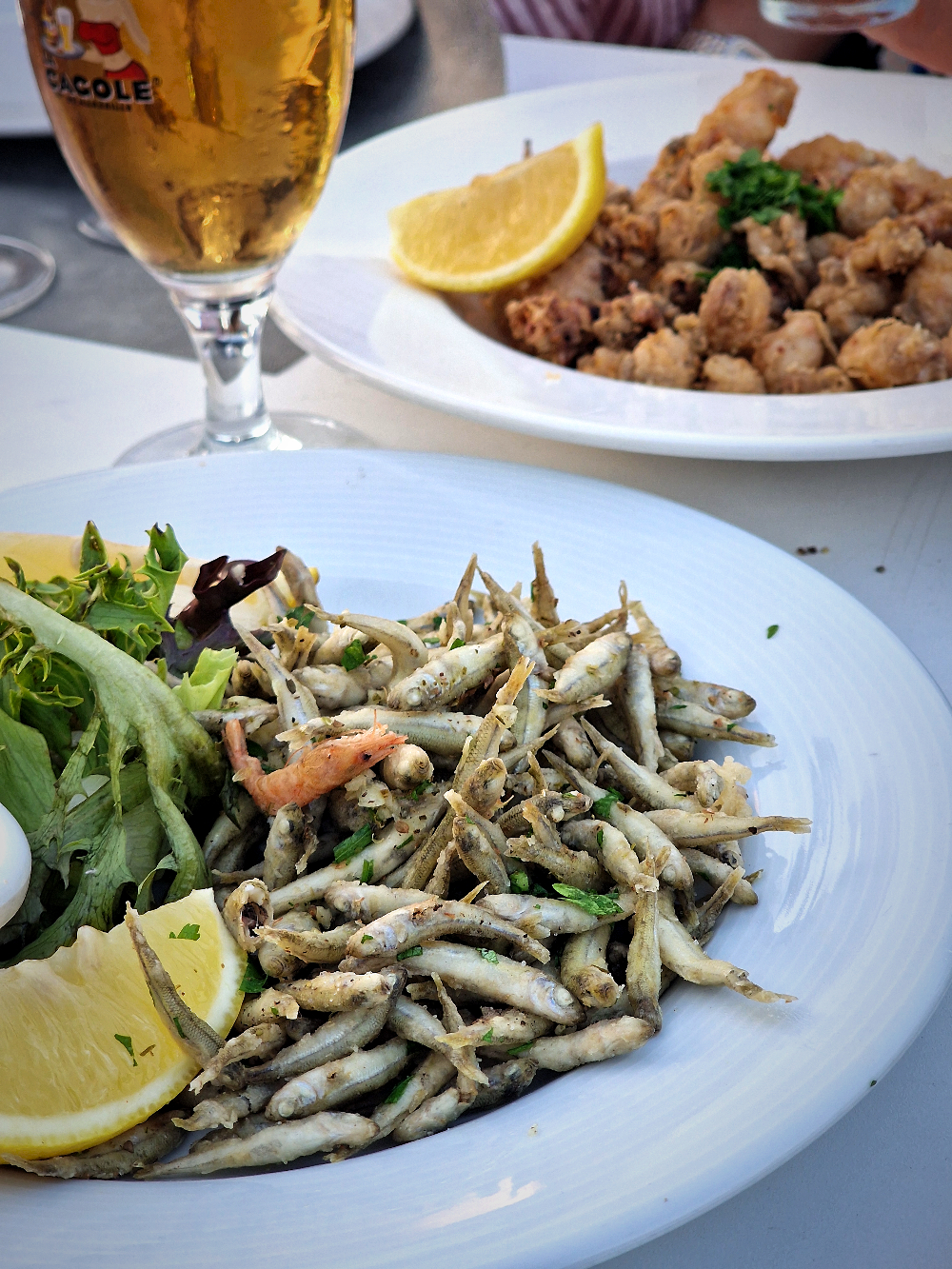 Chez Paul aux Goudes friture de joels et casserons